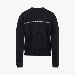 Stitch Windproof Cardigan (Black)