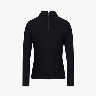 Pearl Point Collar Tshirt (Black)
