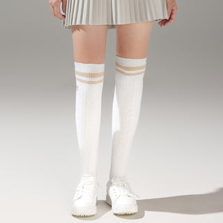 Cable Knee-socks (Ivory)