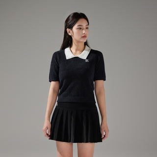 Fluffy Cropped Knit (Black)