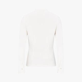 Tie Mockneck Tshirt (Ivory)