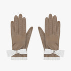 Lambskin Ribbon Gloves (Cocoa)