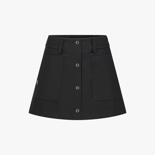 Suede Bonded Skirt (Black)