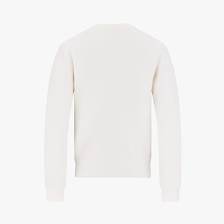 Fluffy Pearl Logo Windproof Knit (Ivory)
