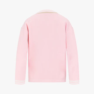 Loose Fit Pocket Cardigan (Pink)