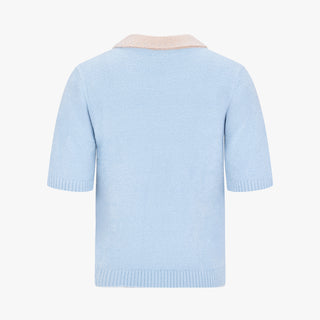 Fluffy Cropped Knit (Blue)