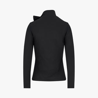Tie Ribbon Turtle-neck Tshirt (Black)