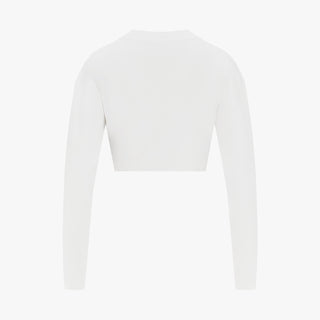 Pearl Logo Bolero Cardigan (Ivory)