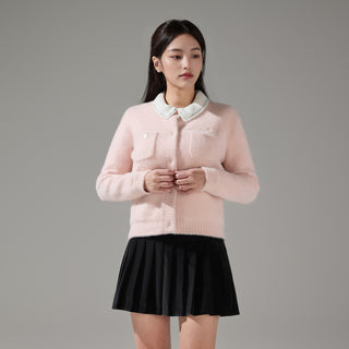 Fluffy Cropped Knit (Black)