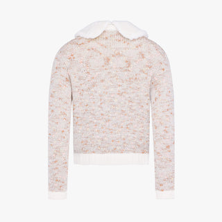 Fur Collar Windproof Cardigan (Beige)
