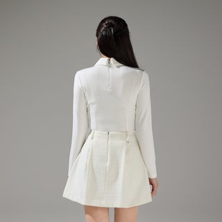 Pearl Point Collar Tshirt (Ivory)