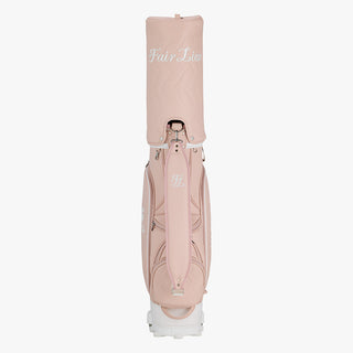 Herringbone Wheel Golf Bag (Pink)