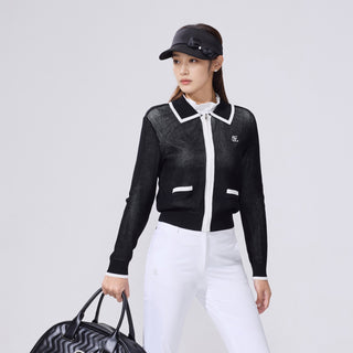 Neck Shirring T-Shirt (White)