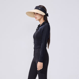 Pearl Ribbon Sleeveless T-Shirt (Black)