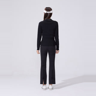 Pearl Ribbon Sleeveless T-Shirt (Black)