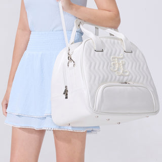 Seersucker Smoke Band Skirt (Blue)