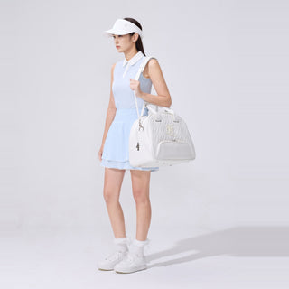 Lace Scallop Ribbon visor (White)