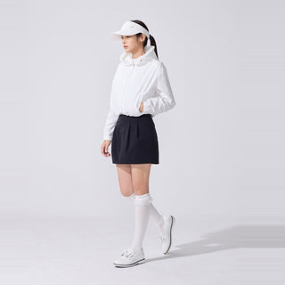 Lace Scarf Visor (White)
