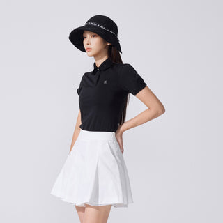 Petit Collar Logo Jacquard  T-Shirt (White)