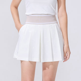 Lace Double Flare Skirt (White)