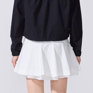Lace Double Flare Skirt (White)