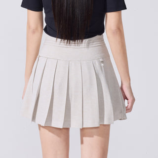 Twinkle Pleated Skirt (Beige)