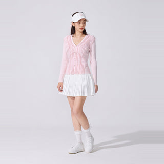 Organza Shoelace Sneaker Golfshoes (White)