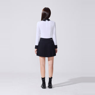 Ankle Frill Ribbon Socks (Black)