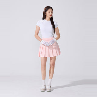 Twinkle Pleated Skirt (Coral)