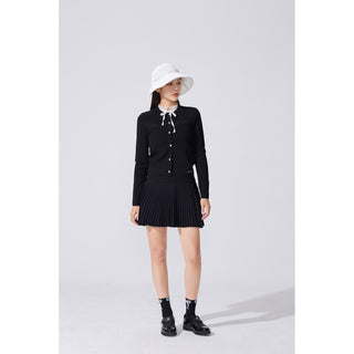 Quilted Buckle Loafers (Black)
