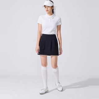 Lace Logo Knee Socks (White)